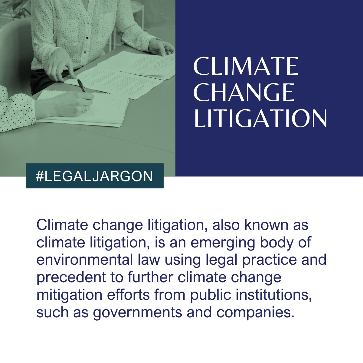 MilbergLondon's tweet photo. Climate change litigation continues to grow in importance as a way of either advancing or delaying effective action on climate change.

Find out more about our work here: https://t.co/F8zMs5Y7tG

#climatechange #litigation https://t.co/Ua6aMHEsSl