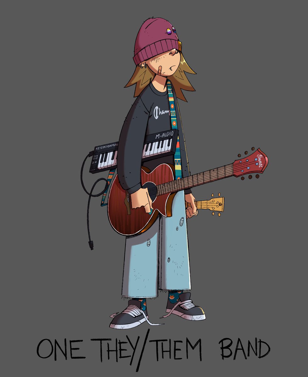 ⭐️ ONE THEY/THEM BAND ⭐️ 
I just got back into music recently and I’m having the time of my life, if I disappear for a while you know what I’m doing 🦊
