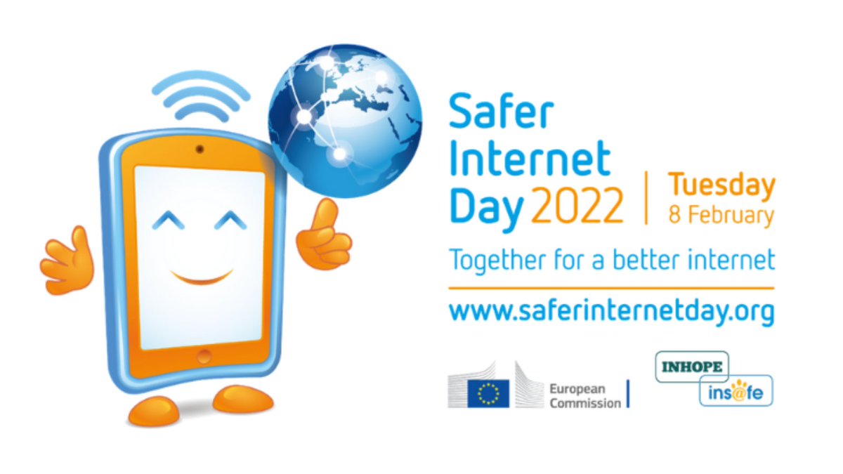 Today is #SaferInternetDay where we can all work #TogetherForABetterInternet – check out this infographic  bit.ly/3J6G2h1 giving you lots of information about the day and how you can get involved #SID2022