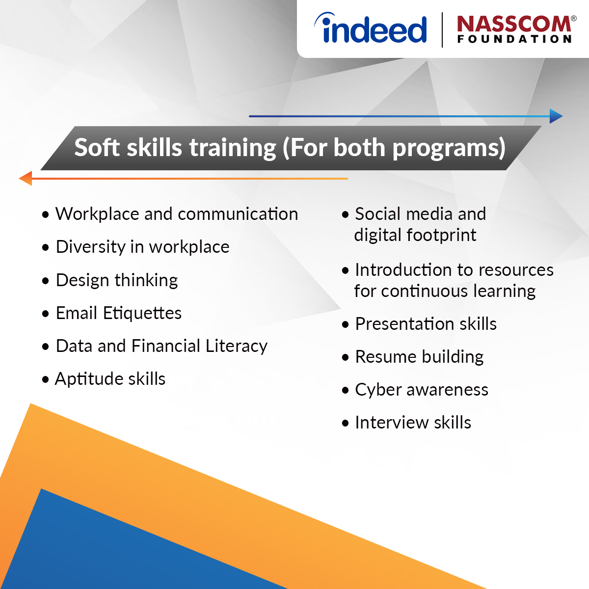 nasscomfdn's tweet photo. This fellowship aims to skill women in the IT / ITeS sector which drives the entire digital world. With these courses, women who’ve been impacted by COVID-19 can get employed and empowered.
https://t.co/Adicfgpht1
.
.
#SoftwareDevelopment #Indeed #SkillProgram #TechForGood https://t.co/grxr7ZUyir