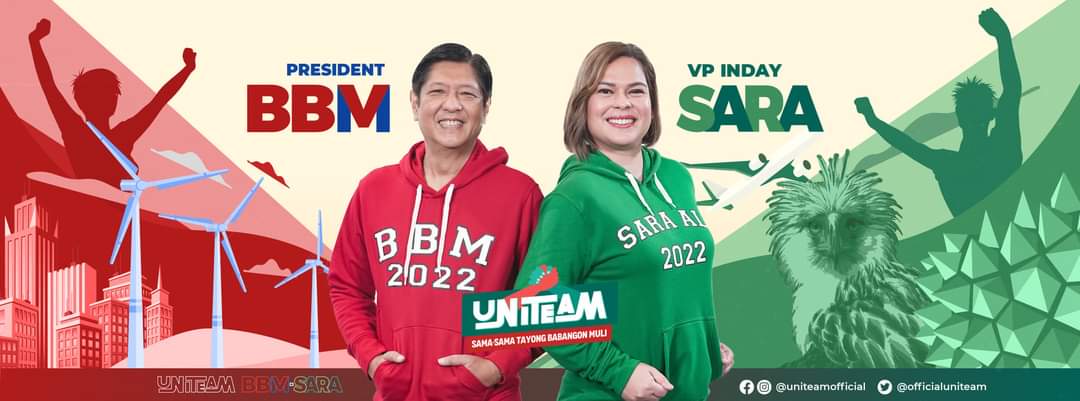 kapvencedor's tweet photo. BBM ~ Sara 2022
❤🇵🇭💚
Sama-Sama Tayong Babangon Muli
#UniTeam #BBMSARA2022 #Pilipinas2022 https://t.co/VXlhdDrO6O
