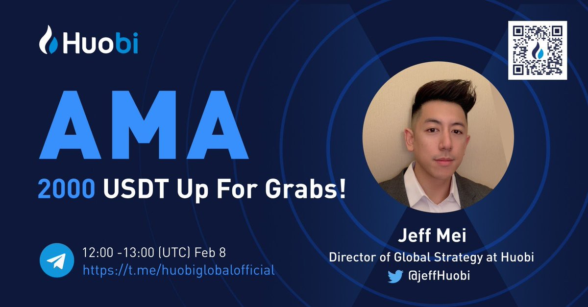 SusanTu18962304's tweet photo. 🔥Contract Master Contest AMA with Jeff Mei, 2000 USDT Up For Grab!🎁
Huobi community link https://t.co/SQUHOcdgIr on Twitter. https://t.co/4wlLhRn9vf