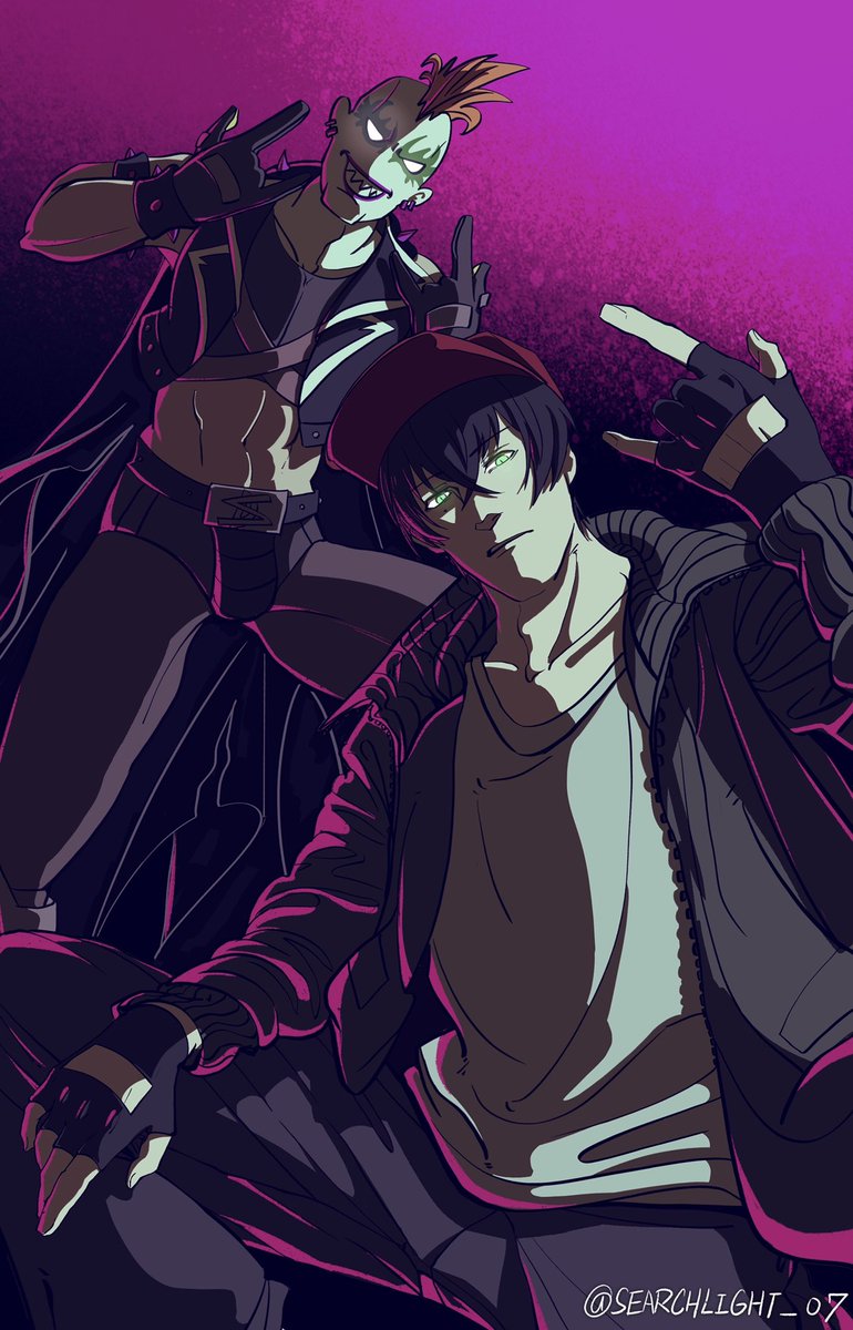searchlight_07's tweet photo. #sk8theinfinity #sk8shadow #TadashiKikuchi
Fun to try another style to color them.
Kinda like the lineart more though. https://t.co/Lyh5vkHxVc
