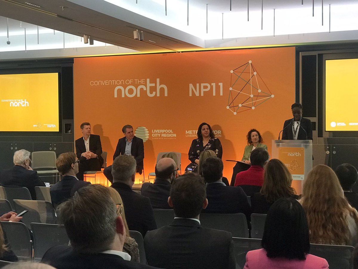 ConventionNorth's tweet photo. Abi, a young member of @NorthPowerWomen asks #ConventionoftheNorth delegates to make sure the voices of young people are included in conversations &amp; decisions about #levellingup 
#NorthTogether https://t.co/MyGL3ytZkj
