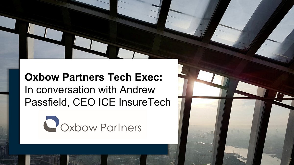 iceinsuretech's tweet photo. Oxbow Partners Tech Exec interview with Andrew Passfield. Andrew gives insights into why Insurers choose ICE, and how ICE helps clients to differentiate.  What have been the innovation trends and more. Read here: https://t.co/wbhMFxxG0s #OxbowPartners #Innovation #Insurance https://t.co/9TI9T9jpkv
