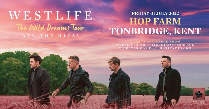 MASSIVE concert announcement! WESTLIFE in concert at The Hop Farm this Summer! Info here: https://t.co/EnKWzzFK62 #Westlife @westlifemusic https://t.co/I3jK5dSDfK
