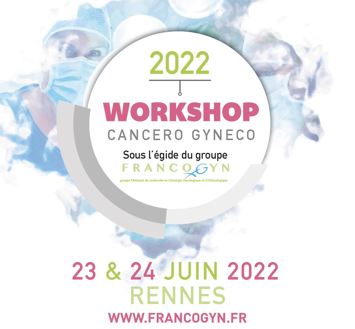 FRANCOGYN1's tweet photo. Les 23 et 24 juin 2022, inscrivez-vous au workshop du groupe @FRANCOGYN1 à Rennes pour deux jours de présentations, discussions, débats, actualités sur le thème de la cancérologie pelvienne en gynécologie.

Le programme détaillé
👉 https://t.co/7CFQ3B38et

https://t.co/vl3L0ug9qh https://t.co/P9yMAFCGpt