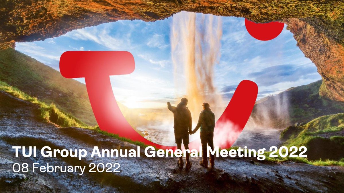 Heads up: Our Annual General Meeting 2022 is starting at 12:00pm CET. You can watch the live webcast on Twitter incl. speeches of Dr. Dieter Zetsche, Chairman of the Supervisory Board, and Fritz Joussen, CEO TUI Group.
#TUIAGM #TUIresults