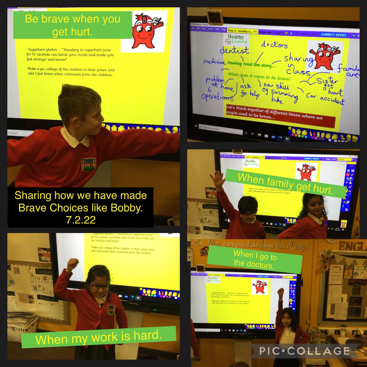 cashprimary's tweet photo. In our PSHE/healthy living and mindfulness session this week Starley Class were discussing bravery and when they have needed to be brave. #thejcpway #bravebobby. https://t.co/DalYZe7UjR