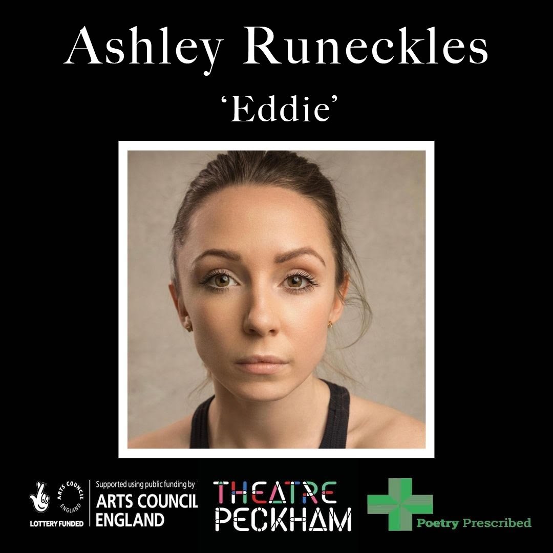 **CAST ANNOUNCEMENT**
 
<a href="/ashleyruneckles/">Ashley Runeckles</a> – Eddie
 
Training: The MTA (2017)

Credits: Theatre: “Snow White and the Happy Ever After Beauty Salon” - Salisbury Playhouse, “Full Circle” (scratch version) - Queen’s Theatre Hornchurch, “Squad Goals” - Dagenham &amp; Redbridge FC and more!