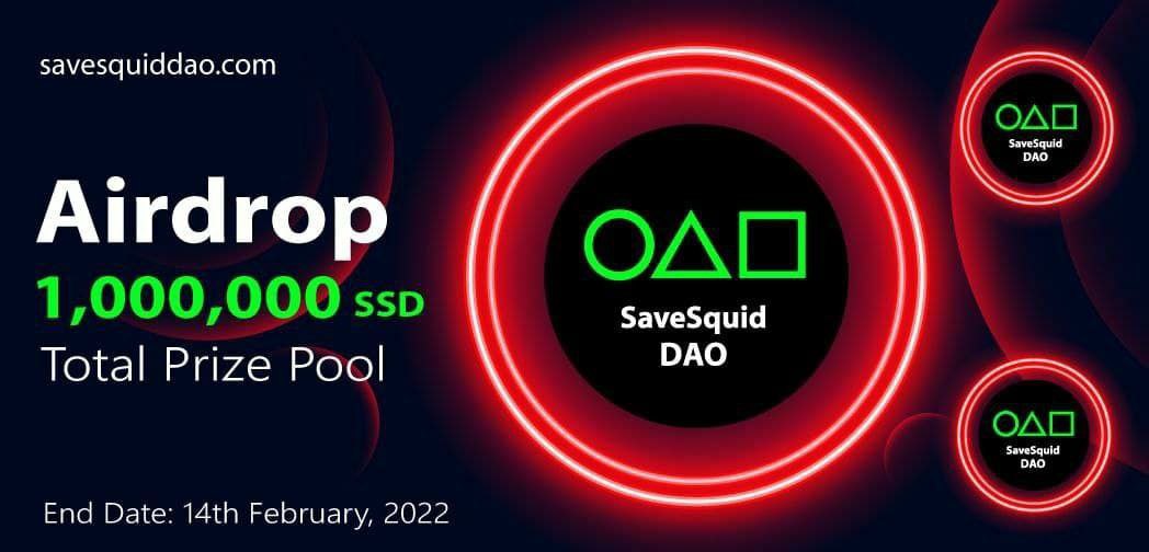 Cr0wnPaid's tweet photo. 🚨 Airdrop:  SaveSquid $SSD
🔥 Total Reward: 1,000,000 $SSD
🤑 Refer: 250 $SSD
🛃 Website: https://t.co/TgaMliMH80
📊 Market: Pancakeswap
📛 Winners: 1000 Lucky Users
🚧 Rating: ⭐️⭐️⭐️⭐️⭐️ 
🤖 Airdrop Bot: https://t.co/82mL95aizW
========================== https://t.co/w0o8BuBm54