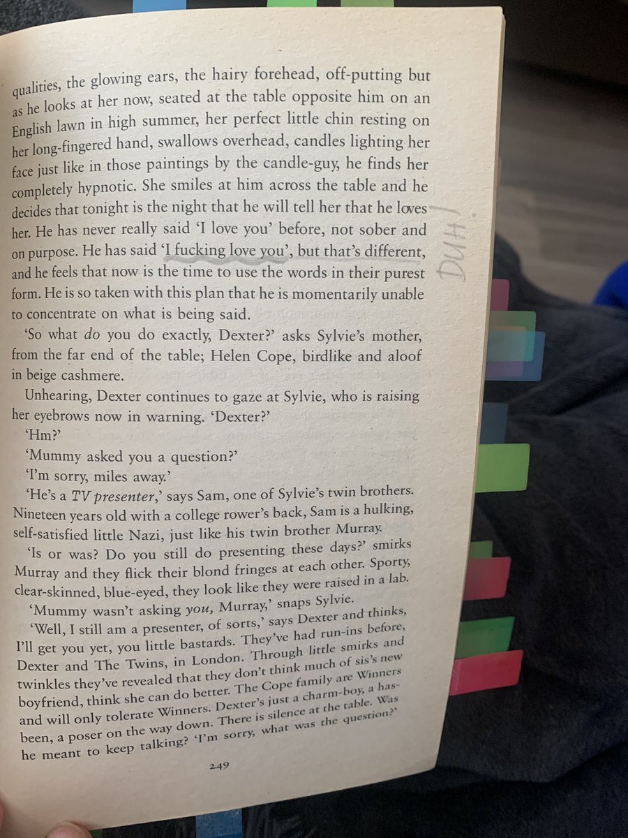 VioletikD1's tweet photo. Chapter Twelve. Saying ‘I Love Hou’ #OneDay #DavidNicholls https://t.co/dgHQbbsIdN