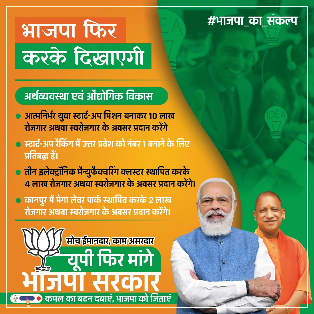 MrYaduvansh's tweet photo. आएंगे नए उद्योग, रोजगार के नए अवसर लाएगी
भाजपा फिर से जो कहेगी, वो करके दिखाएगी

#भाजपा_का_संकल्प https://t.co/bzp2B3ufX9