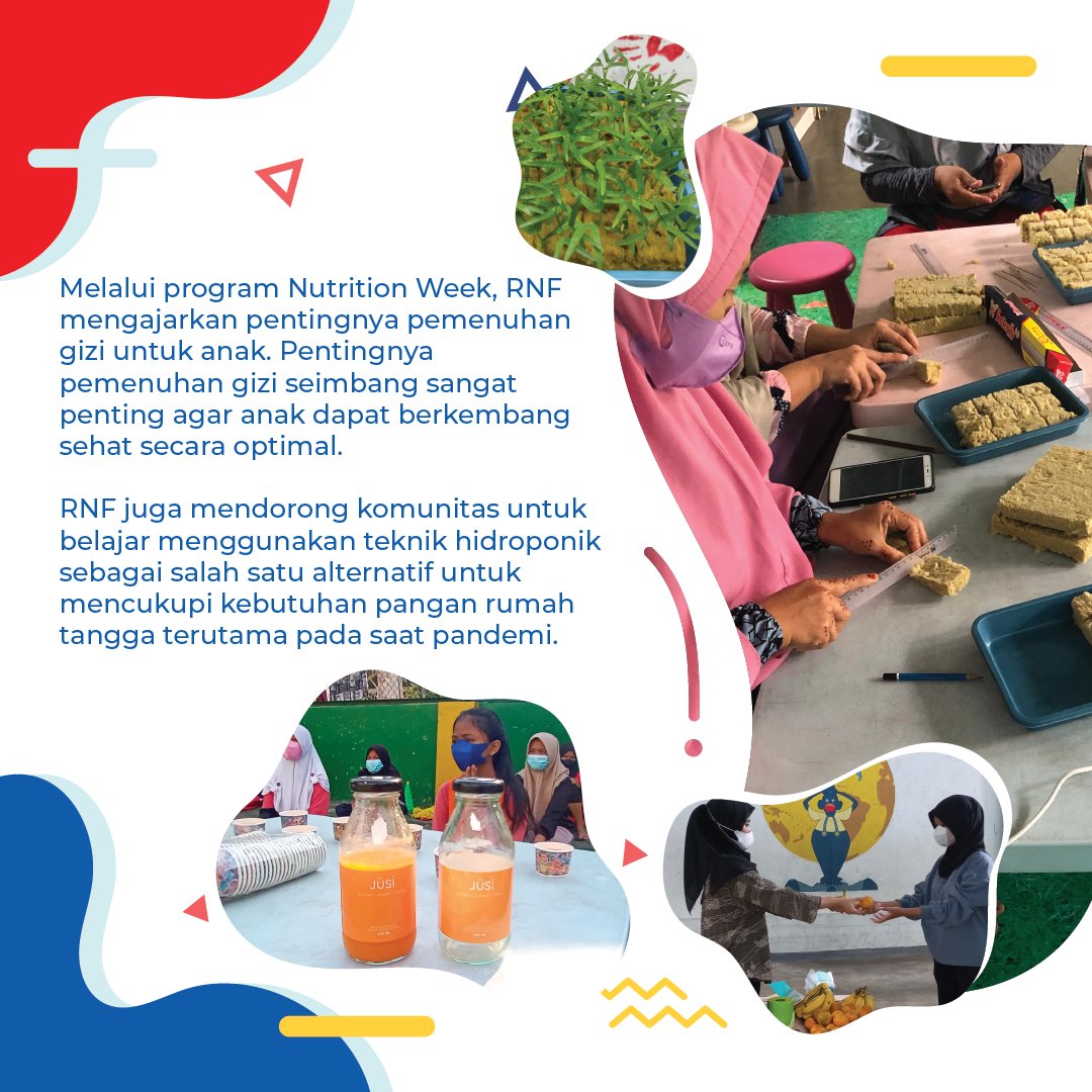 RNFRedNose's tweet photo. Melalui program Nutrition Week yang didukung oleh @Nike  dan JUSI, RNF mengajarkan pentingnya pemenuhan gizi untuk anak. 

Bersama RNF, mari kita dukung terus peningkatan kualitas gizi anak Indonesia

#HealthyLifestyle #AyoHidupSehat! #NutritionWeek #GiziAnak https://t.co/Y4QgPTMXSC