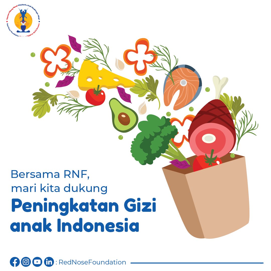 RNFRedNose's tweet photo. Melalui program Nutrition Week yang didukung oleh @Nike  dan JUSI, RNF mengajarkan pentingnya pemenuhan gizi untuk anak. 

Bersama RNF, mari kita dukung terus peningkatan kualitas gizi anak Indonesia

#HealthyLifestyle #AyoHidupSehat! #NutritionWeek #GiziAnak https://t.co/Y4QgPTMXSC