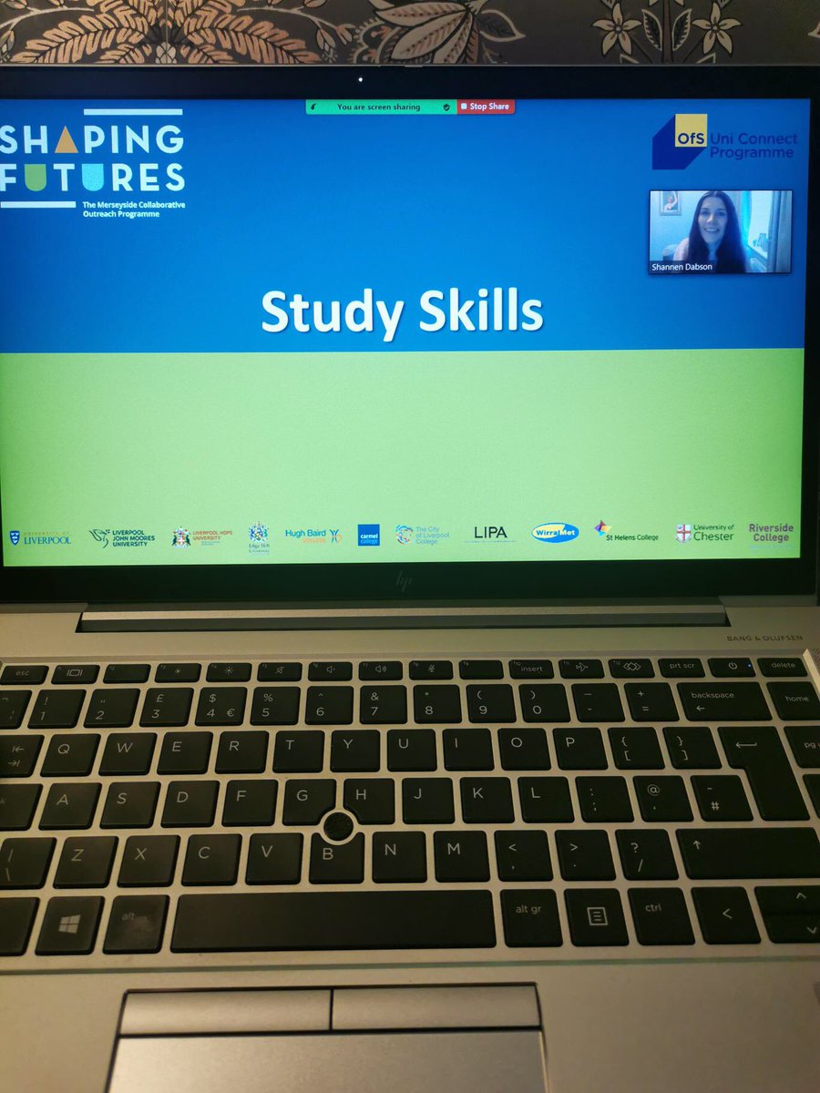 ShapingFutures_'s tweet photo. Shannen has been sharing some tips on #StudySkills with Year 11 @SJBLiverpool this morning #UniConnect #VirtualOutreach #SkillsForLife https://t.co/5vdR6SV54Q