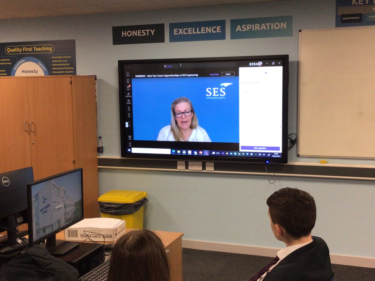 RoytonCrompton's tweet photo. All students had a session from SES Engineering this morning as part of NAW #GMACS #NAW2022 #BuildTheFuture #Aspirations https://t.co/Uq439JEQCQ