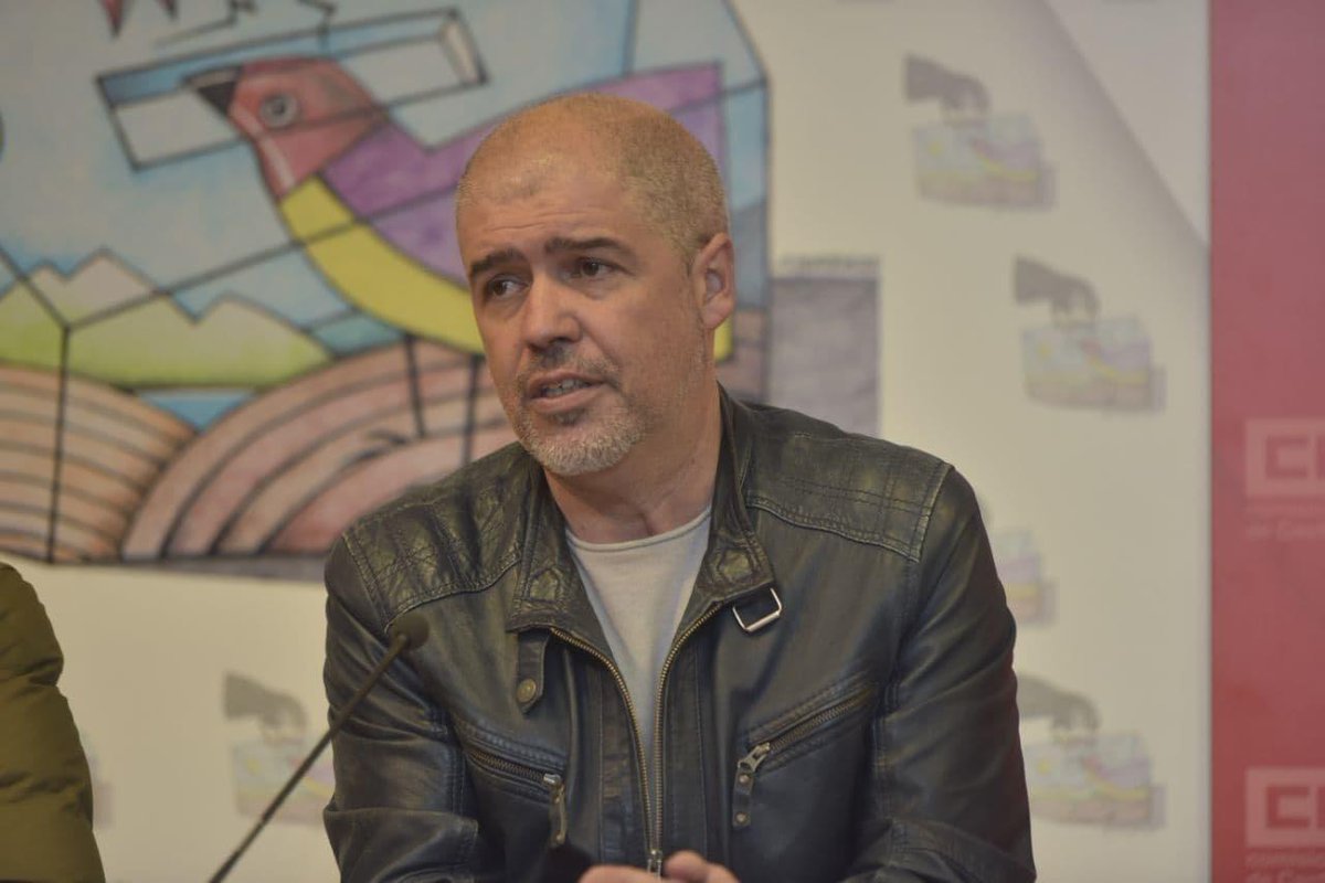 CCOO's tweet photo. 🗣 @UnaiSordo "Es necesario recomponer una mayoría progresista ante el espectáculo de la votación de la #ReformaLaboral" 
📸 ESTÁ PASANDO 
▶️ Rueda de prensa con motivo de la asamblea conjunta @CCOOCyL y UGT sobre la #ReformaLaboral y las #EleccionesCyL13F #AhoraSí https://t.co/CASKiVlPkR