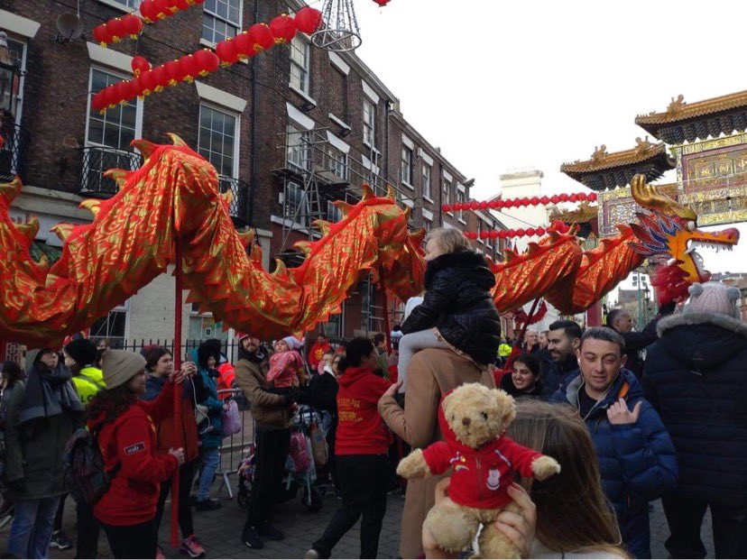 Garstang1st's tweet photo. Our Rainbow Bear is out celebrating Chinese New Year 🧧 @garstanguiding @LancsNW https://t.co/GRxpRiMwqt
