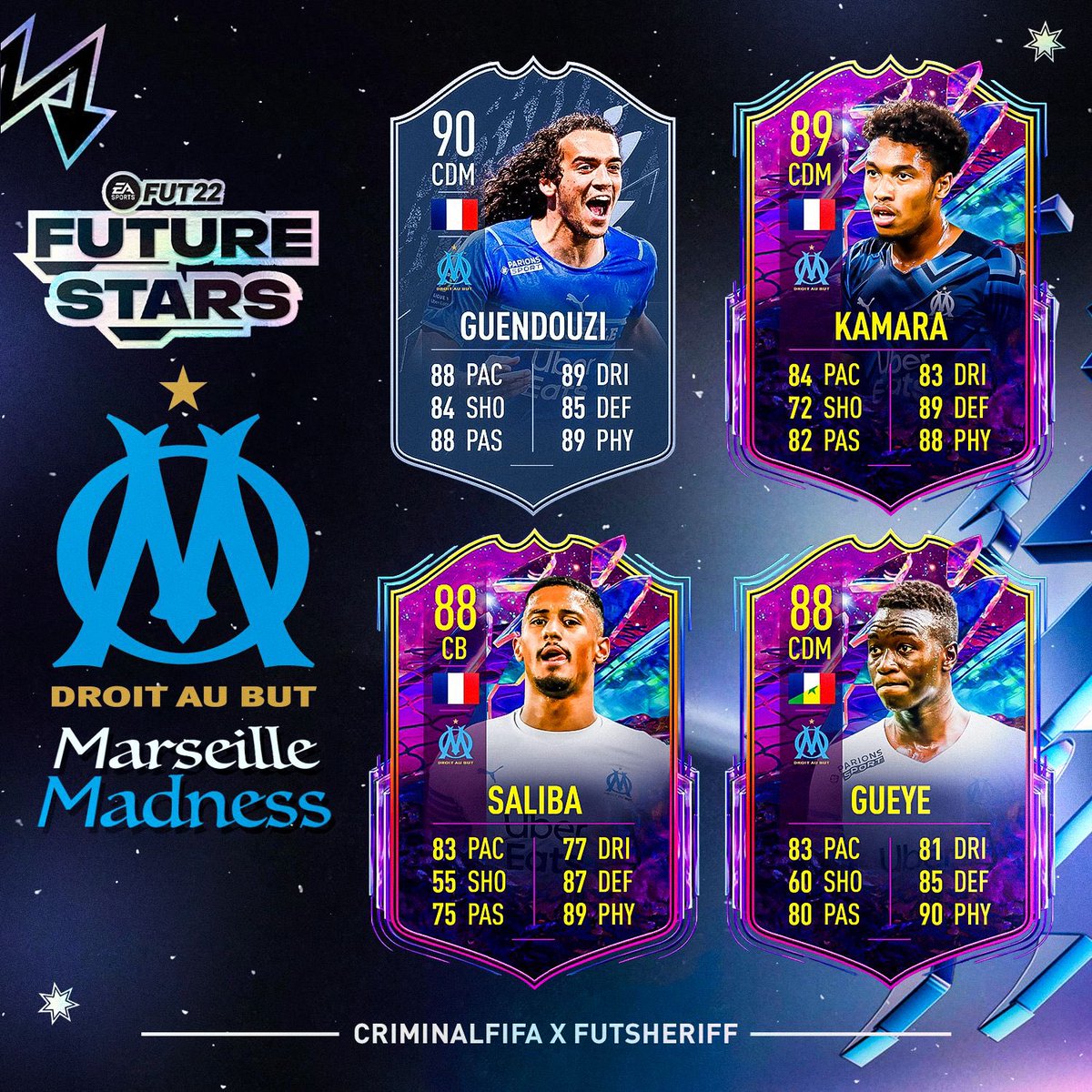 🚨FILTRACIÓN #BeLeaks 

Tenemos 4 jugadores del MARSELLA que van a salir en los próximos días como SBCS según <a href="/FutSheriff/">Fut Sheriff</a> 

Vaya L O C U R A