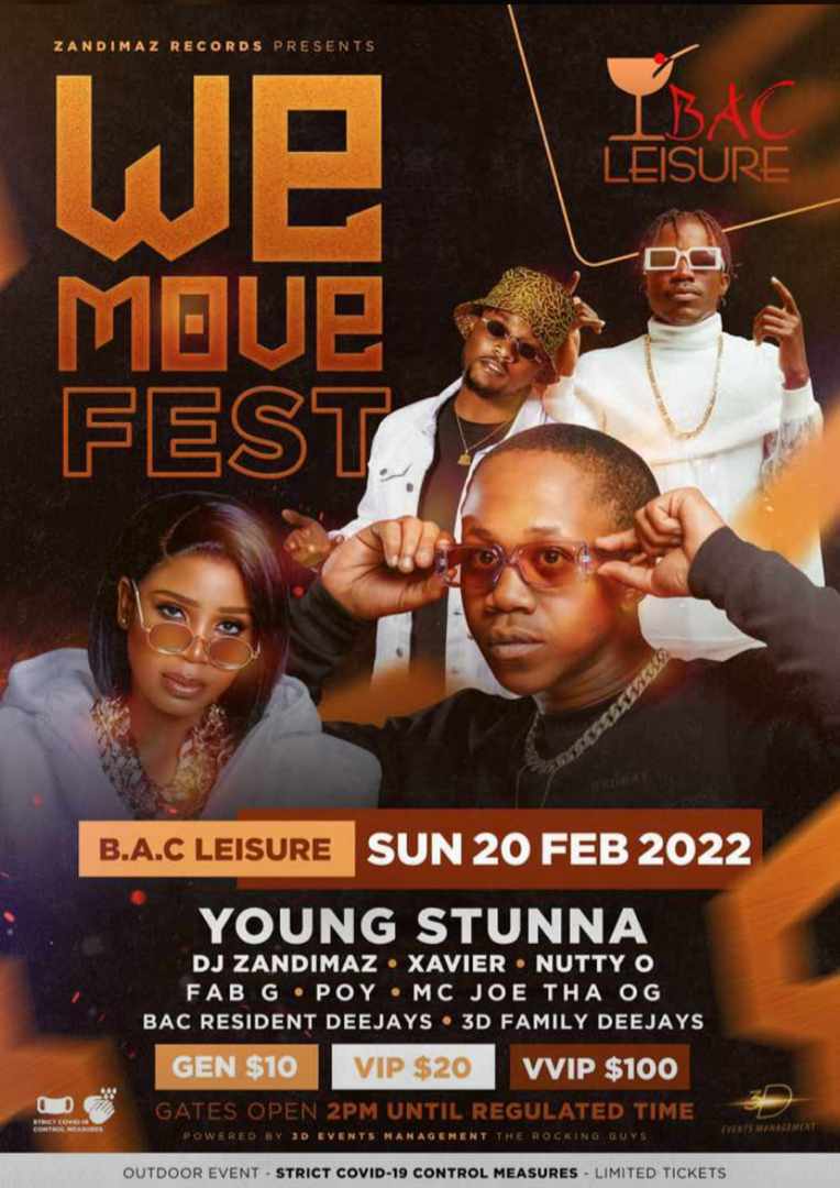 BukaMagazine's tweet photo. Vibe Radar >>> Sunday 20.02.22

.@dj_zandimaz presents 'We Move Fest'

Ft @YoungStunna_SA + @mshanakagogo + @poyproudofyou + @abxnuttyo + @OfishalXavier

📍: B.A.C Leisure https://t.co/RtnBKhXPHh