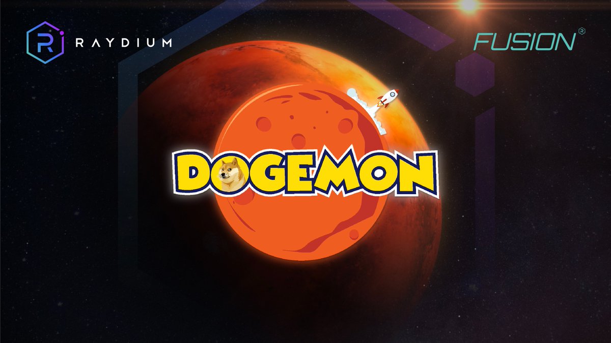 Raydium's tweet photo. Raydium will launch a @DogemonGoApp Fusion pool for DOGO-SOL on Feb 9, 11:00 UTC! 

Rewards will be in $DOGO! https://t.co/kgztvLZ8nA