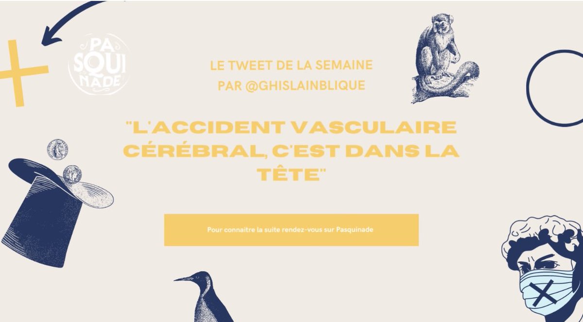 Bien le bonjour 👋 chaque semaine retrouvez le tweet de la semaine par nos artistes Pasquinade. Aujourd’hui <a href="/GhislainBlique/">Ghislain</a> a quelque chose à vous dire pour en savoir plus rendez-vous sur pasquinade.fr