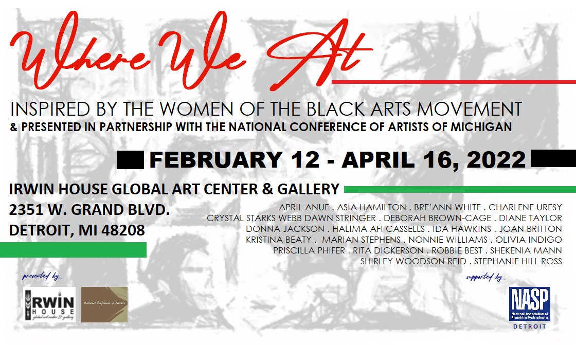 omo_misha's tweet photo. UP NEXT @ Irwin House Gallery. We are grateful for this partnership with NCA of Michigan, for the support of NASP Detroit and for the 20+ amazing #Detroit women featured in this show! Opens Saturday 12/12. https://t.co/pdfNK9Ocpk