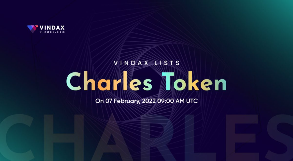 TokenCharles's tweet photo. We have a great news! 

We are listed on the Vindax exchange. 
We also sent our status to coinmarketcap.

https://t.co/W6m79n4qIL

#Coinmarketcap #listing #CharlesToken 
#CardanoCommunity 
@CoinMarketCap @VinDAXOfficial https://t.co/30YQEltY7h