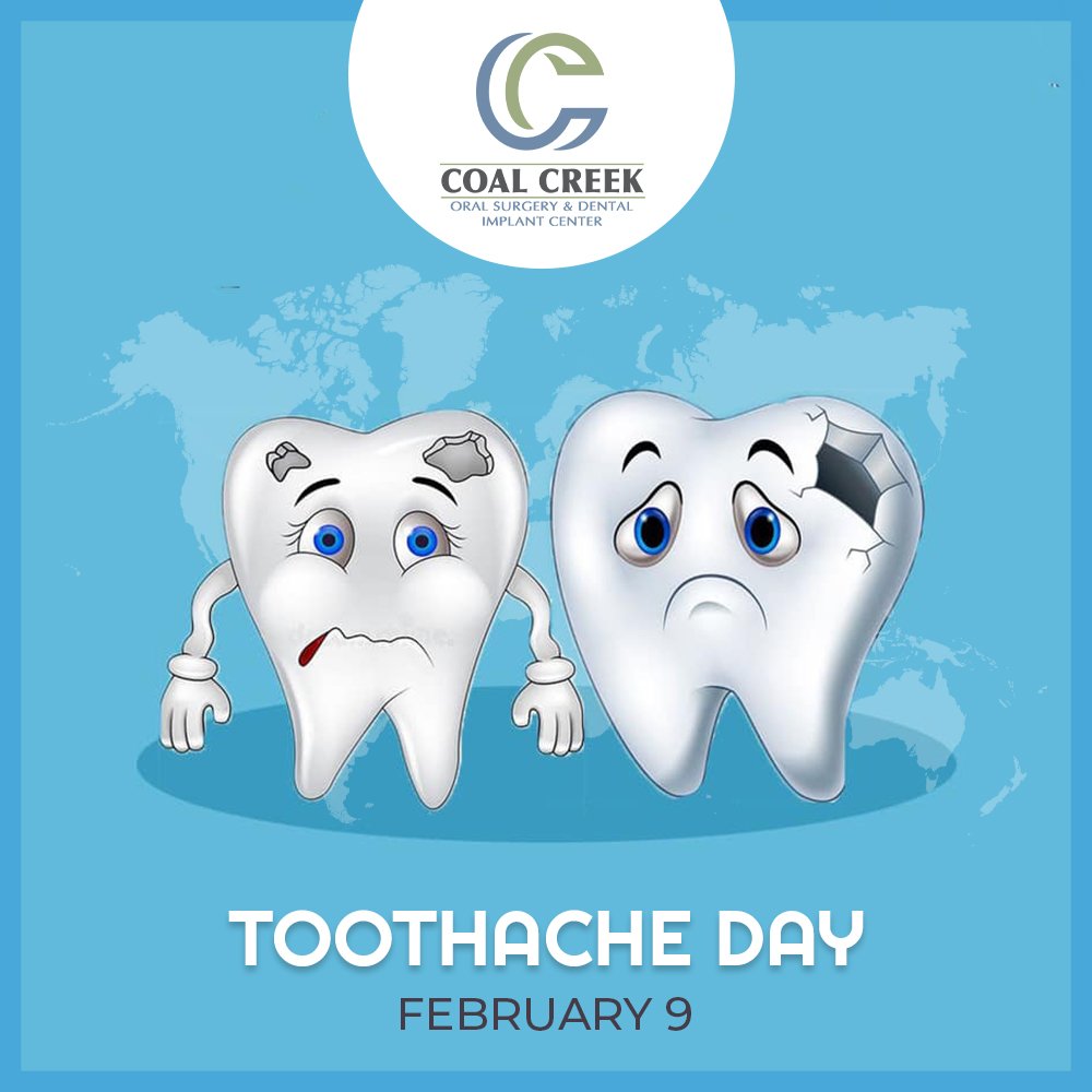 coalcreekoral's tweet photo. Toothaches can be caused by things such as food caught in your gums, a broken tooth, or bacterial infection. If you have a toothache, your dentist can explain your treatment options. ๐ฆท
.
.
#ToothacheDay #CoalCreekOMS #ToothAcheAwareness #DentalCare #Toothaches https://t.co/4nrO3lU18Y