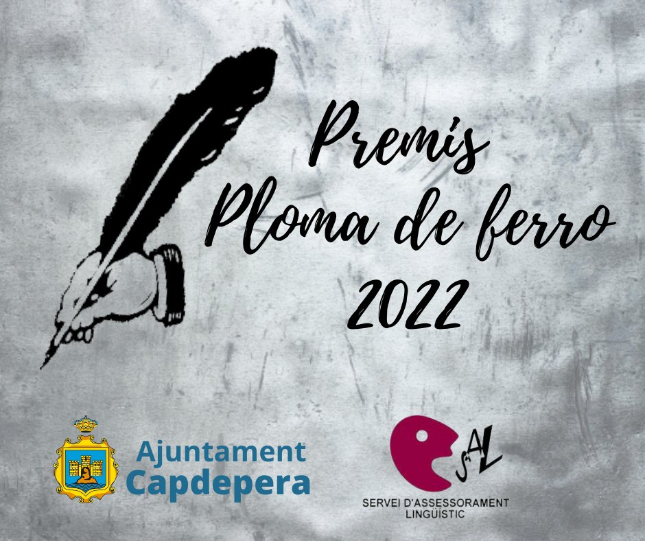 ✒️ BASES PREMIS PLOMA DE FERRO 2022.

my.mtr.cool/cyqqnhphxi

<a href="/salAjCapdepera/">SAL ajCapdepera</a> 
#CulturaCapdepera #PlomaDeFerro
#Capdepera #CalaRajada