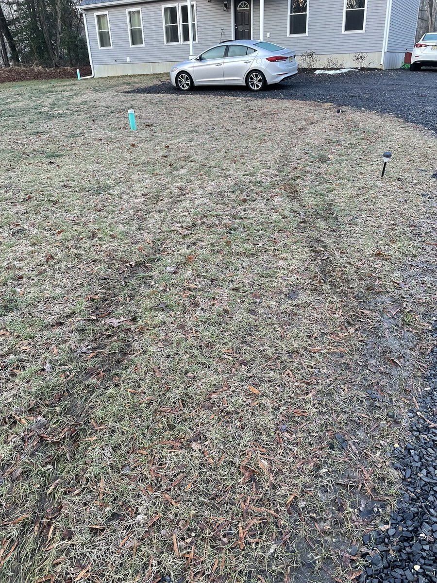 .@Amazon <a href="/AmazonHelp/">Amazon Help</a> Not sure who you employ/contract/subcontract within my area for deliveries but could you please train them in professional care and how to discern a "front lawn" from a "driveway"? The damage is valued more than my friggin order...