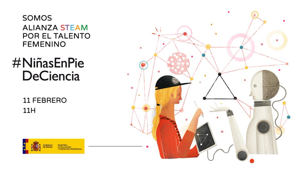 👩‍💻Las chicas eligen menos las carreras relacionadas con tecnología, ingeniería y matemáticas.

No podemos renunciar a su talento si queremos reponder con éxito a los retos que tenemos por delante.

 💡Por eso nace la #AlianzaSTEAM, que el #11F cumple un año. ¡No te lo pierdas!