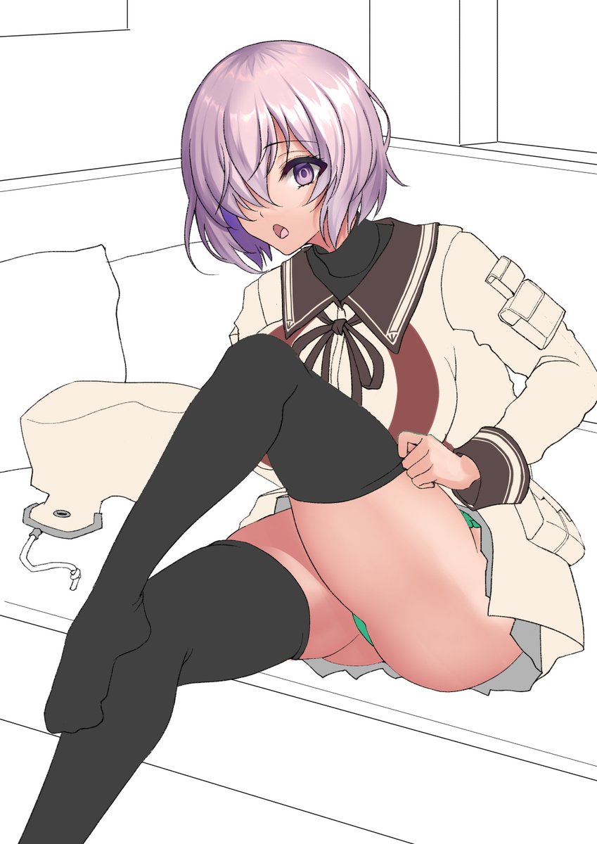 ニーハイの日マシュ wip 
