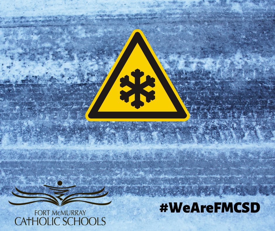 Please take your time and be safe on your way to school this morning! 

🚌 Any yellow school bus delays will be posted on myschoolbusmonitor.ca as soon as possible
🚙 Please watch out for pedestrians this morning (and every morning!) 

#WeAreFMCSD #ymm