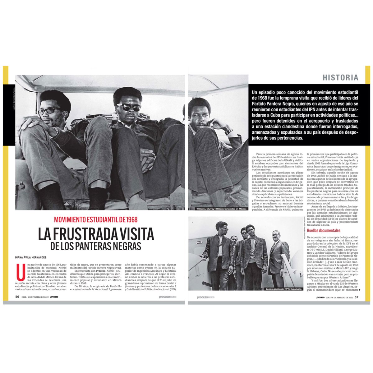 Les invito a leer esta semana en <a href="/proceso/">Proceso</a> mi entrega sobre la visita de los Panteras Negras #BPP en México durante el movimiento estudiantil de #1968.