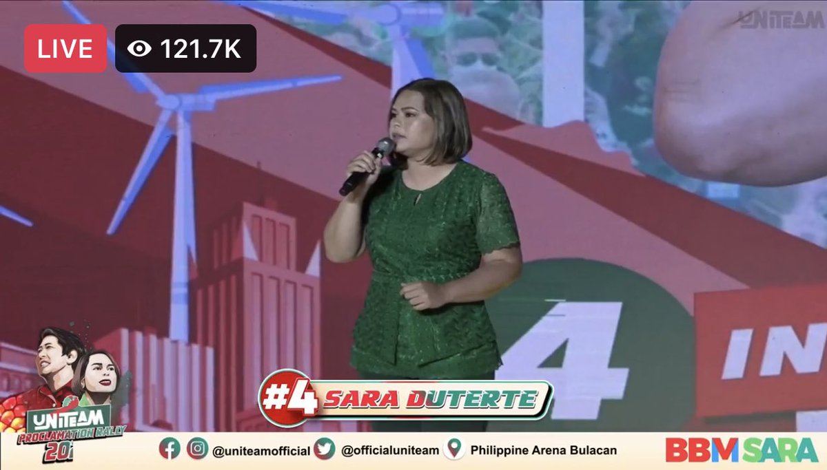 fitdotcom's tweet photo. Let’s all be eagles! We shall soar, fight, and win! Mabuhay our future leaders! ❤️💚

#UniTeamBBMSara
#BayanBangonMuli
#MahalinNatinAngPilipinas
#UniTeamPhArena2022
#PulaAngKulayNgRosas https://t.co/pPLRFBzBSs