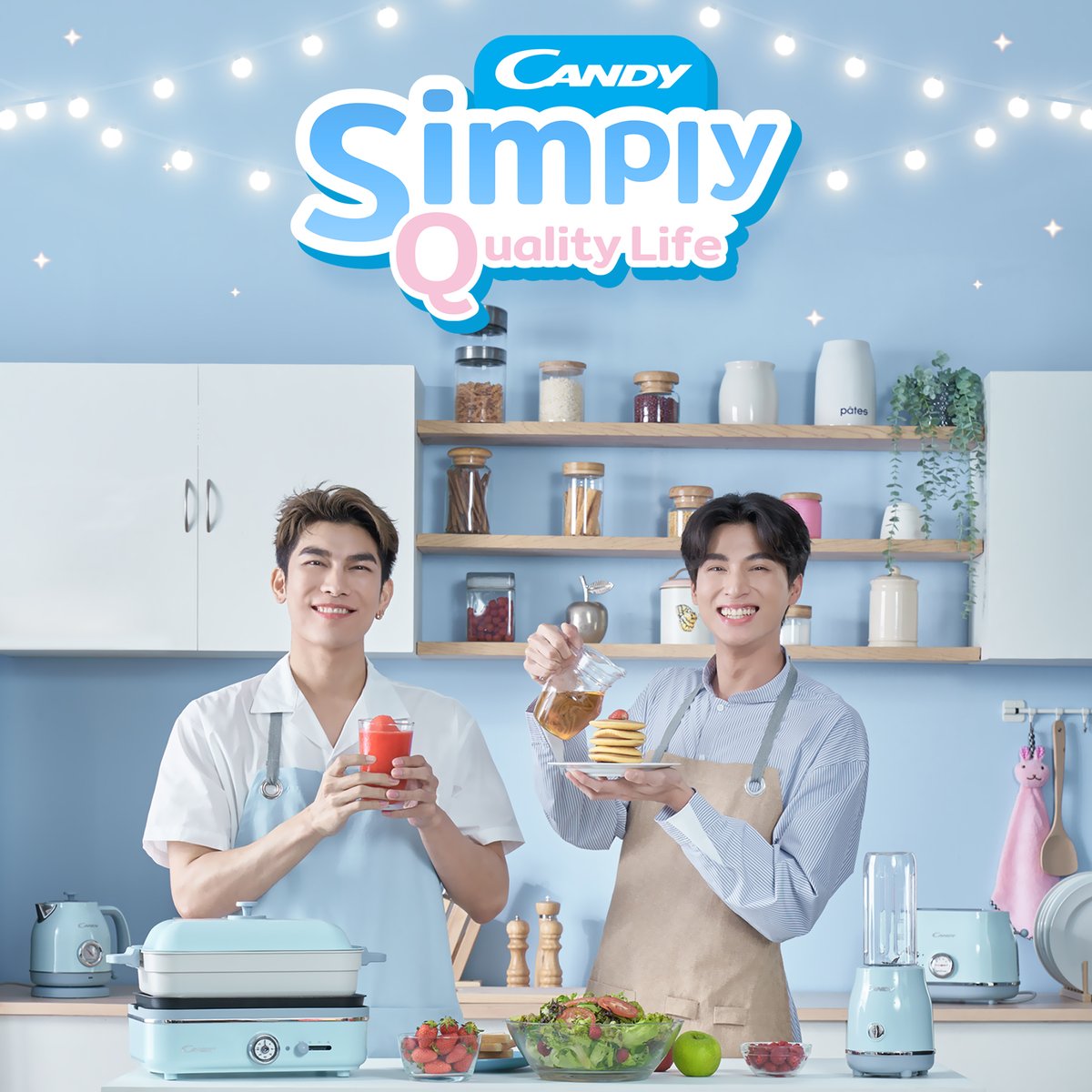 CandyOfficialTH's tweet photo. Candy ขอส่งมื้อแห่งความสุขกับ 2 Exclusive Live 
ที่พาทุกคนมาเข้าครัว ปรุงเมนูแสนอร่อยแบบง่าย ๆ ด้วยเครื่องใช้ไฟฟ้าขนาดเล็กจากอิตาลี

#CandySimplyQualityLife
#CandyThailand   
#หวานใจมิวกลัฟ
#Mewlions
#MewSuppasit
#ลูกบอลของคุณบิ๊กกลัฟ
#PhiBalls
#GulfKanawut https://t.co/tOnvwEGD7V