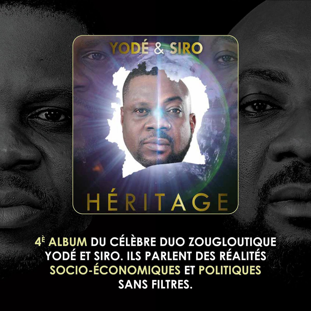 U_M_Africa's tweet photo. Gros focus sur l'album "#Heritage" de @YodeSiro 😉, En zouglou ça réussit toujours 👍🏾 Disponible sur toutes les plateformes 🎧
👉🏾https://t.co/IpSNr5G05C
#YodeSiro #Zouglou https://t.co/9Qeifv3RAO
