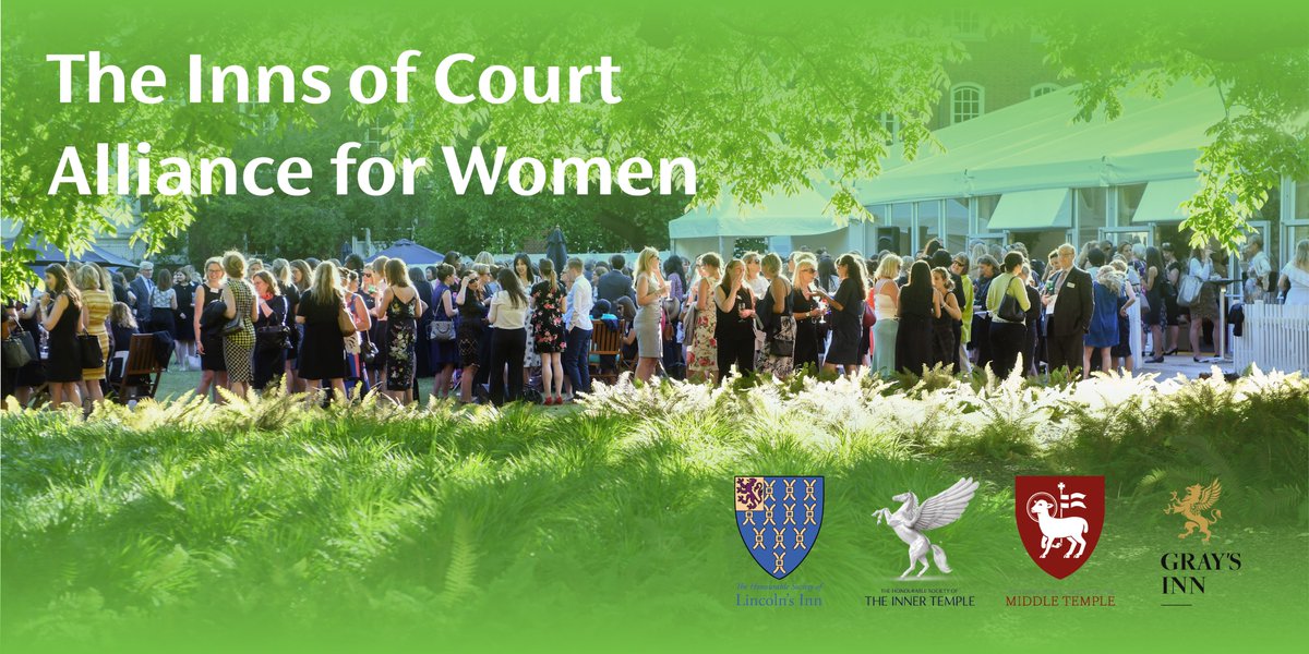 🧵The Inns of Court are delighted to announce the newly constituted Inns of Court Alliance for Women (ICAW). ICAW exists to encourage and support women throughout their careers, and to increase retention and diversity within the profession