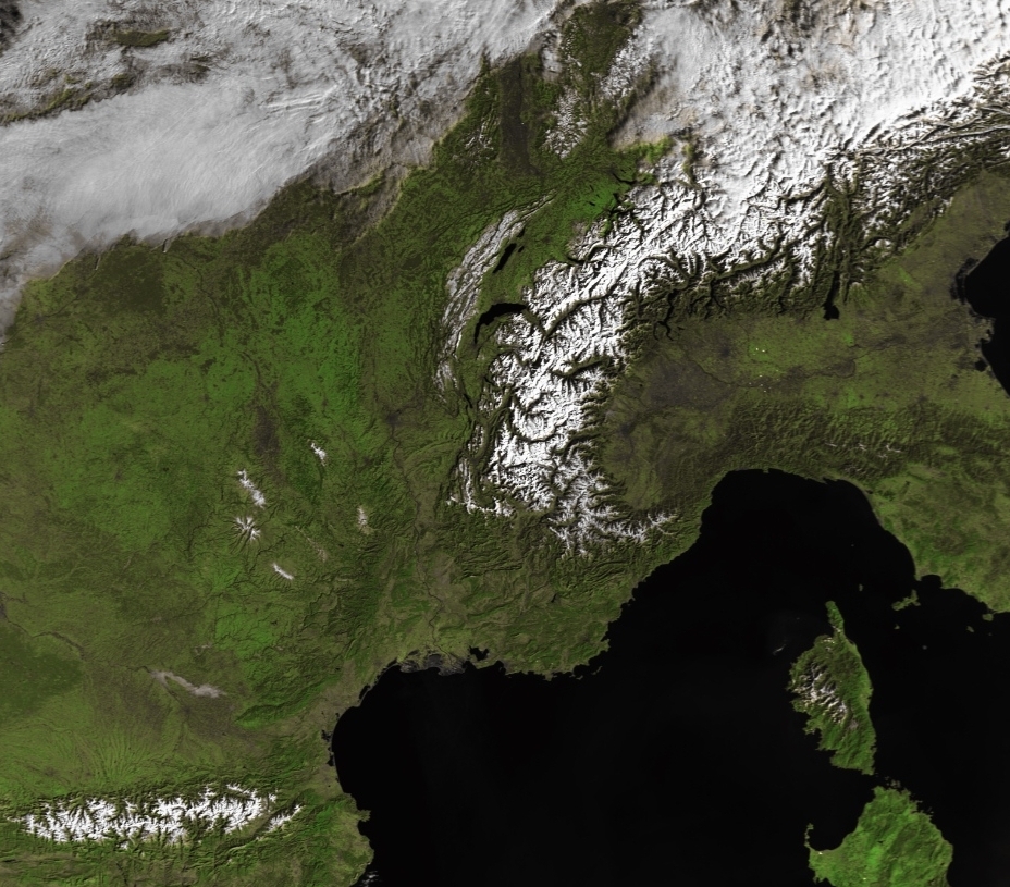 Another nice pass, this time from its sister satellite METOP-B. Fortunately I living in the Southern part of Germany where the sun is shining ...