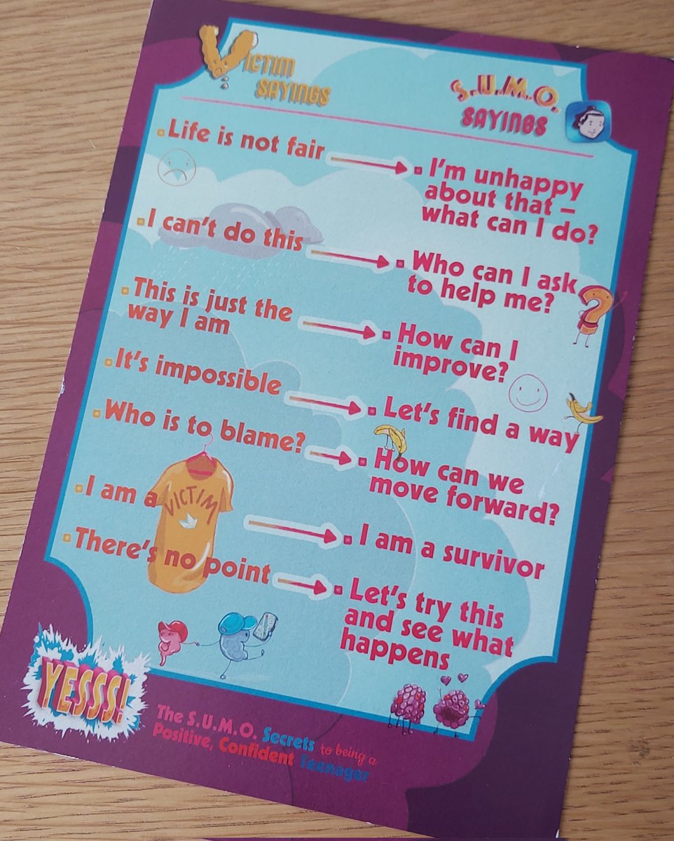 SallyannHR's tweet photo. Reflecting on your useful prompt cards today @TheSumoGuy @SUMO4Schools - not just for teenagers, also useful for #ODinterventions and #coaching https://t.co/3T60IHIUl7