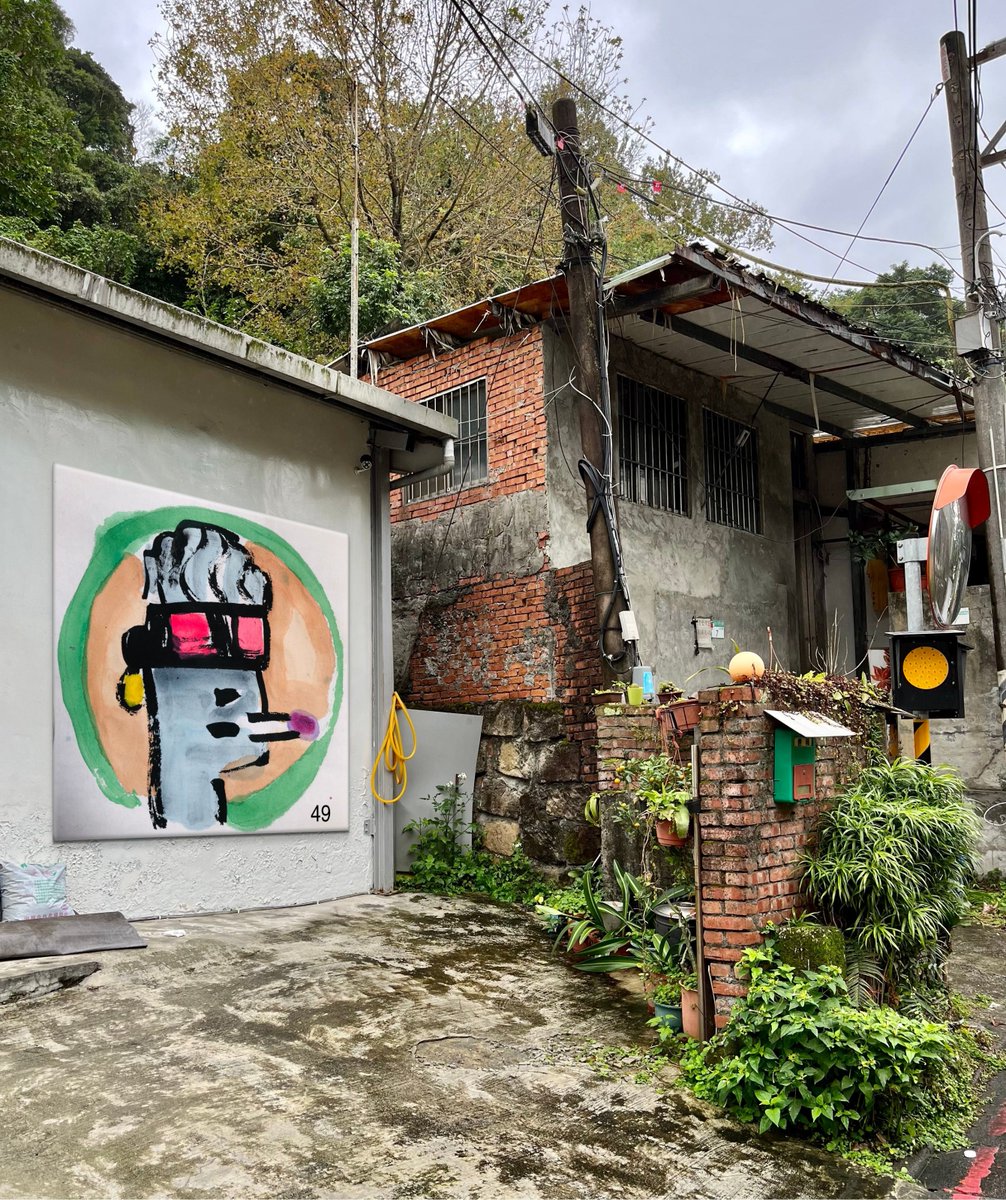 MurraySynge's tweet photo. On a Hillside Shack
(from the collection Soft Edge Punks in the Wild)
1/1.   0.008ETH on Polygon
https://t.co/8wO5uMZt2i via @opensea @ArtvisionNFT #art #softedgepunks #Taiwan https://t.co/B0it6Broi0