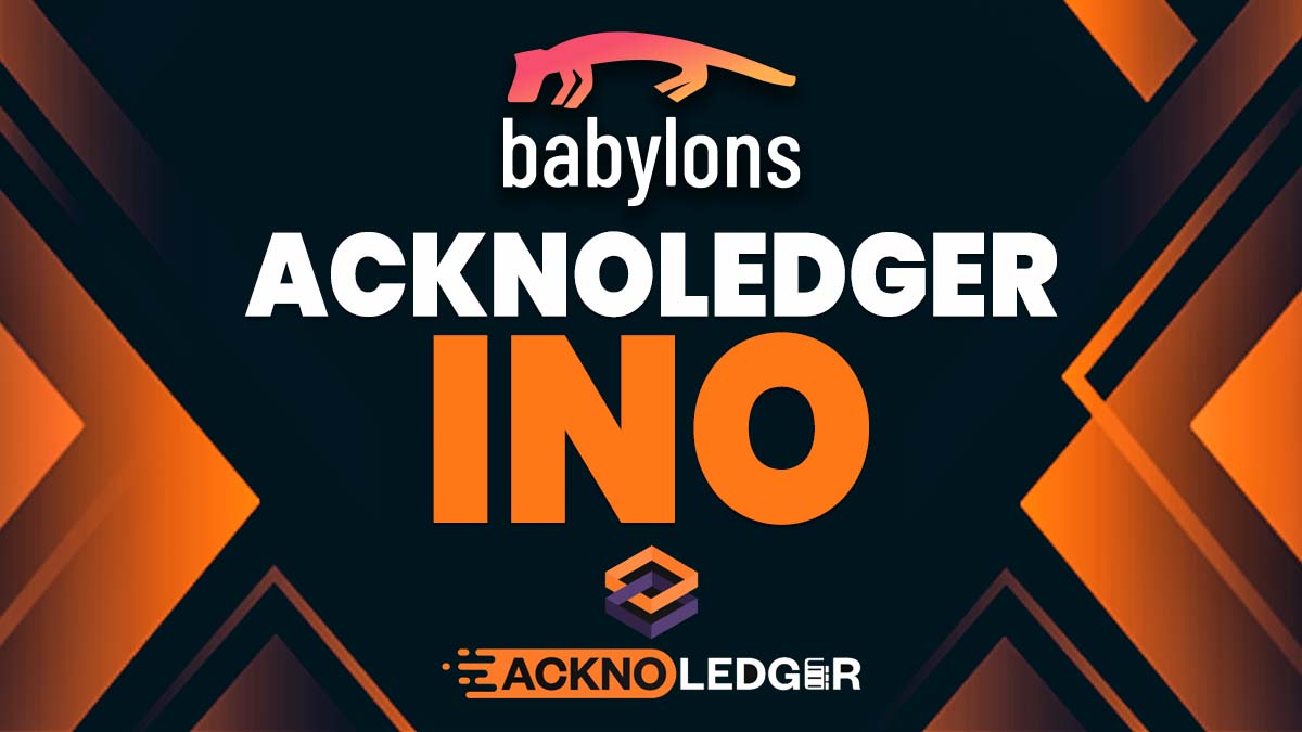 📣Happy to Announce Our #INO In Strategic Partnership with <a href="/acknoledger/">DL-JuneK1.sol</a>

🔔 Starts on February 14th at 12.00 UTC

📦 1000 ACK Genesis 1 NFTs Will Be Listed 

👉To Join Our Giveaway: gleam.io/d8jai/babylons…

📑 For More Details:
blog.babylons.io/ino-on-babylon…

Stay Tuned! $BABI $ACK 🚀