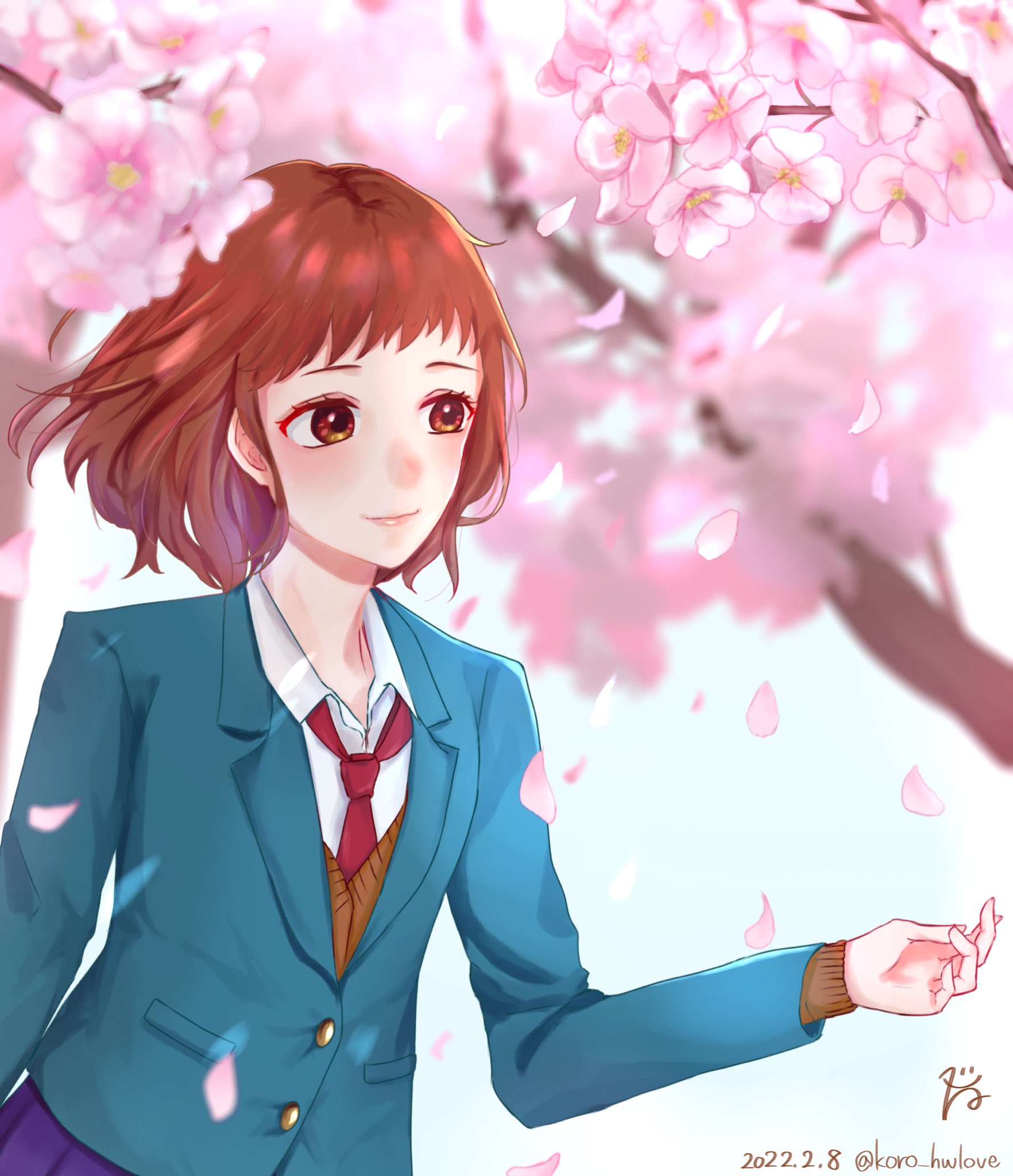 コロネ 春に咲く美しい桜 合田美桜 美桜ちゃん Honeyworks ハニワ 告白実行委員会 ハニワ美術部 Honeyworksfanart Honeyworks好きと繋がりたい 桜イラスト 桜 イラスト 絵師さんと繋がりたい T Co Puyc3yhr9h Twitter