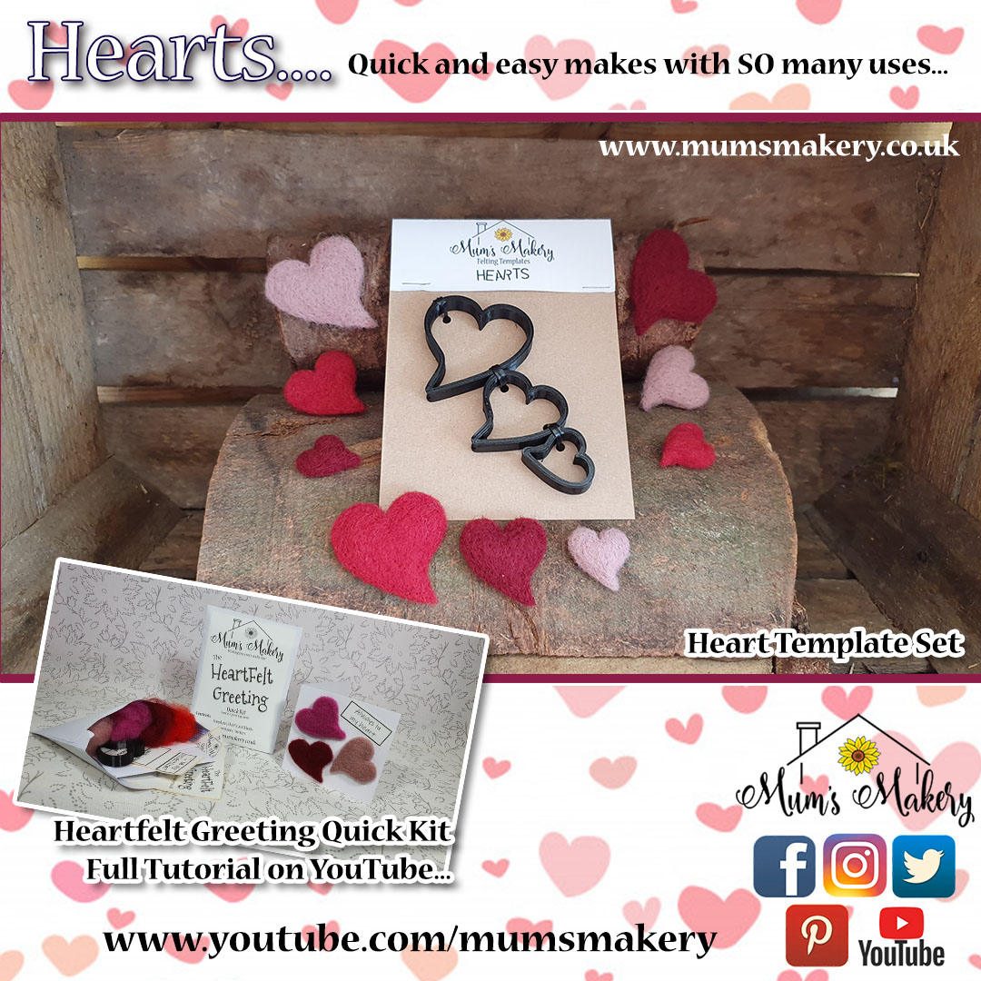 MumsMakery's tweet photo. Super fun and quick makes for valentines using our heart template set or create a heartfelt greeting using the Quick Kit.
#mumsmakery #felted #valentines #hearts https://t.co/YpCpF1bcq4