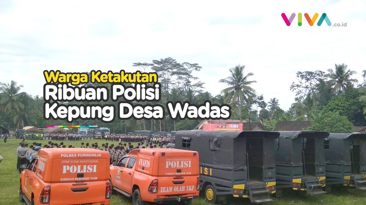 VIVAcoid's tweet photo. Ribuan Polisi Kepung Desa Wadas, Warga Ketar-ketir https://t.co/3JqXFAxyqB https://t.co/qBfjjOadYp