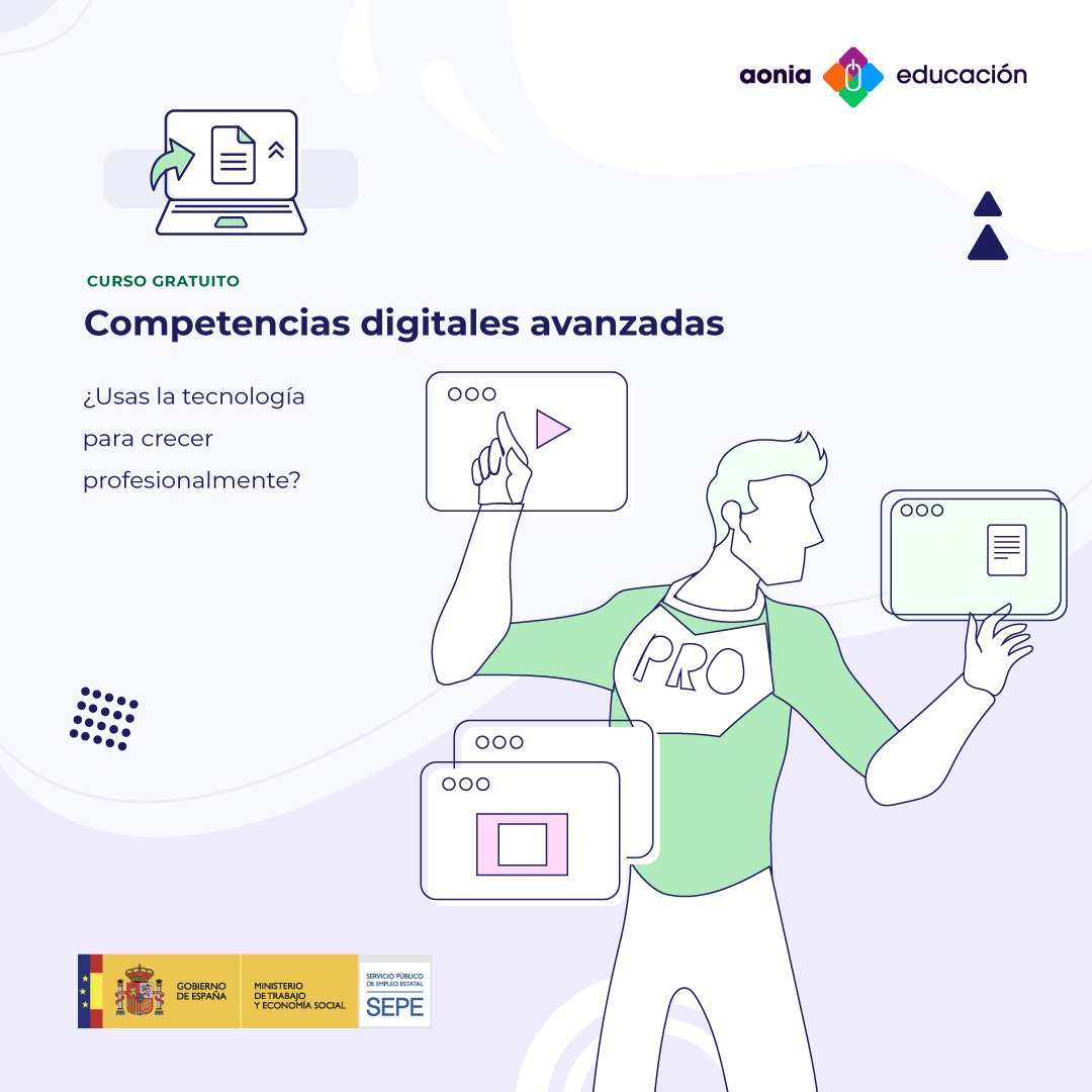 AoniaEdu's tweet photo. ¿Quieres convertirte en un profesional digital y garantizar tu éxito? ¡Este curso es gratuito y es para ti! ¡A tu ritmo y desde dónde estés! ¡Inscríbete aquí! ⬇️
https://t.co/Zk6ThkmdGv
#formacionprofesional #competenciadigital #cursoTIC #Cursofp #cursogratuito
#cursoenlinea https://t.co/5lOs6Ho7Q7