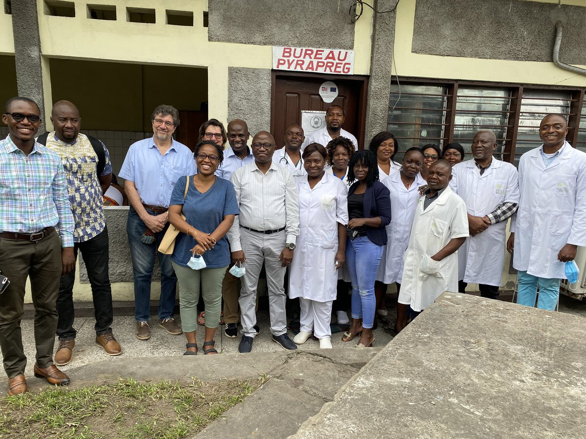 PYRAPREG3's tweet photo. The PYRAPREG representatives from Burkina Faso and the Gambia sites sharing experience with the DRC team at Lisungi Hospital Centre in Kinshasa.
@HypoliteMavoko  @Japhetkabalu1  @thomasdorlo   @Li_Kuseke  @MrtcParasito  @moussadjim2  @EDCTP  @Unikinrdc https://t.co/TlDj2CwSkh