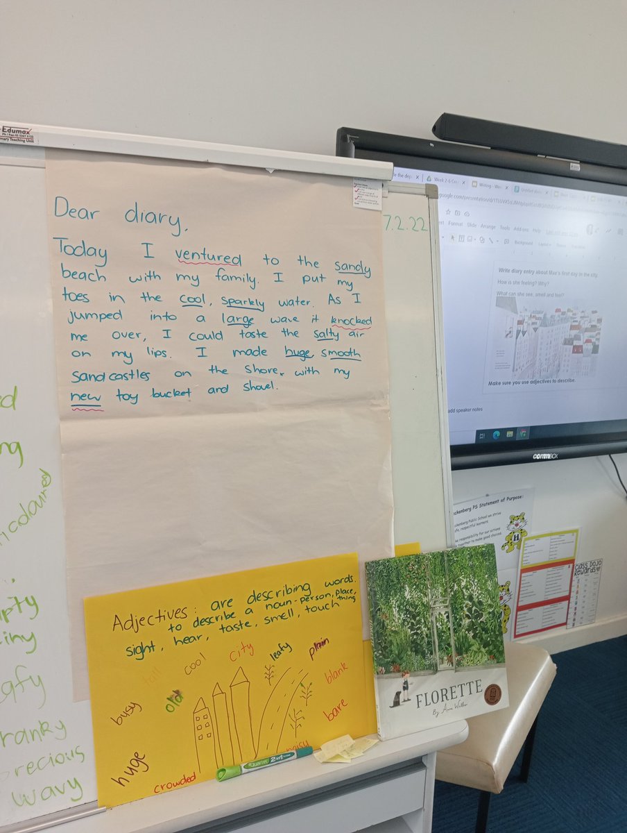 MelCamilleri8's tweet photo. Monday's writing dem for one of our beginning teachers using quality texts. #HeckenbergPS #LoveWhereYouWork #richtexts https://t.co/sqt009xqox